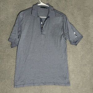 Bobby Jones Golf Polo Shirt Mens Medium Short Sleeve 100% Cotton Italy Bali Hai
